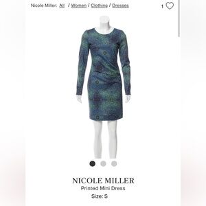 Nicole Miller Artelier Printed mini Dress, Size small